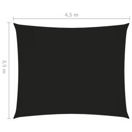Parasolar, negru, 3,5x4,5 m, țesătură oxford, dreptunghiular, 6 image
