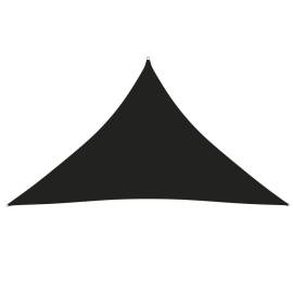 Parasolar, negru, 3x3x4,24 m, țesătură oxford, triunghiular