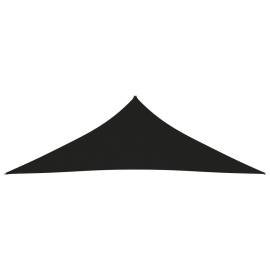 Parasolar, negru, 3x3x4,24 m, țesătură oxford, triunghiular, 3 image
