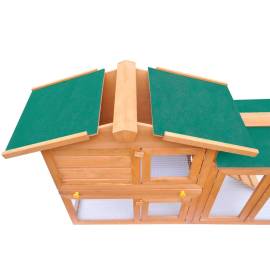 Cușcă de exterior pentru iepuri cușcă adăpost animale mici, lemn, 4 image