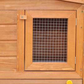Cușcă mare iepuri cușcă adăpost animale mici cu acoperiș lemn, 2 image