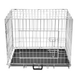 Cușcă pentru câini pliabilă, metal, m, 2 image