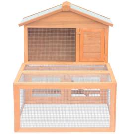 Cușcă pentru iepuri și alte animale de exterior, lemn, 4 image