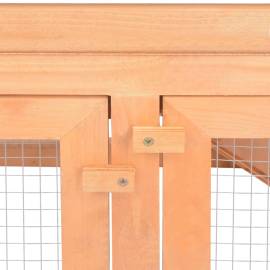 Cușcă pentru iepuri și alte animale de exterior, lemn, 7 image