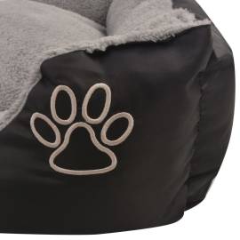 Pat pentru câini cu pernă căptușită, negru, mărime l, 4 image