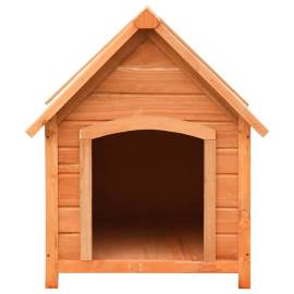 Cușcă de câine, 72x85x82 cm, lemn masiv de pin și brad, 3 image