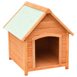 Cușcă de câine, 72x85x82 cm, lemn masiv de pin și brad, 2 image