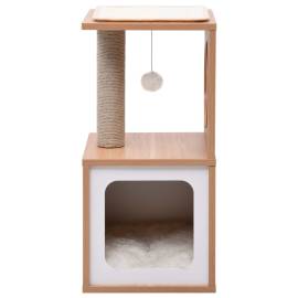 Ansamblu pentru pisici, covoraș din funie de sisal, 60 cm, 3 image