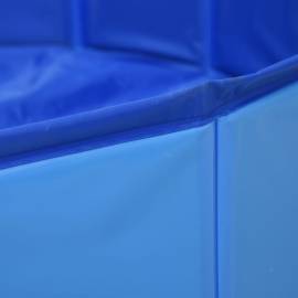 Piscină pentru câini pliabilă, albastru, 120 x 30 cm, pvc, 3 image