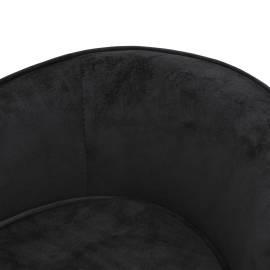 Canapea pentru câini, negru, 69x49x40 cm, pluș, 7 image