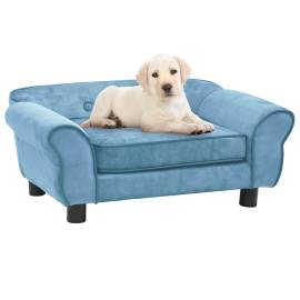 Canapea pentru câini, turcoaz, 72x45x30 cm, pluș