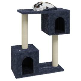 Ansamblu pisici cu stâlpi din funie de sisal, gri închis, 60 cm, 3 image
