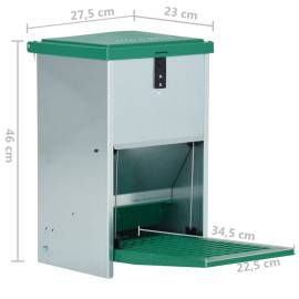 Dozator automat de hrană pentru păsări de curte, cu banda, 8 kg, 8 image