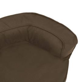 Saltea ergonomică pat de câini, maro, 60x42 cm aspect in/fleece, 6 image