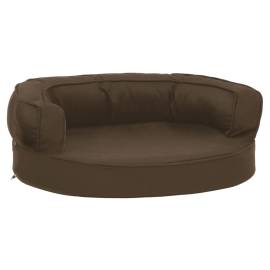 Saltea ergonomică pat de câini, maro, 60x42 cm aspect in/fleece, 2 image
