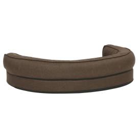 Saltea ergonomică pat de câini, maro, 75x53 cm aspect in/fleece, 5 image