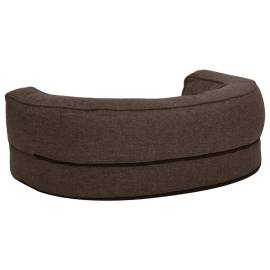 Saltea ergonomică pat de câini maro, 60x42 cm, aspect in/fleece, 5 image
