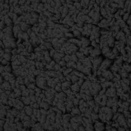 Saltea ergonomică pat de câini negru 75x53 cm aspect in/fleece, 3 image