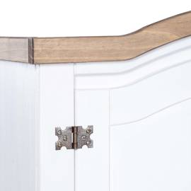 Șifonier, alb, lemn de pin mexican, 2 uși, gama corona, 5 image