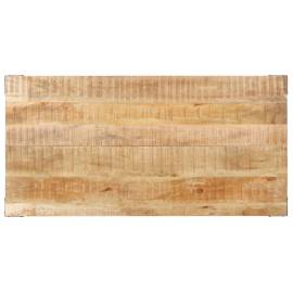 Masă de bucătărie, 140x70x76 cm, lemn masiv de mango nefinisat, 4 image