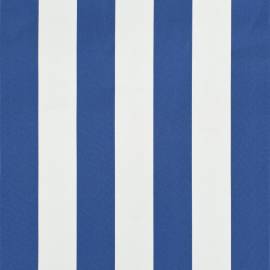 Copertină de bistro, albastru și alb, 350 x 120 cm, 3 image
