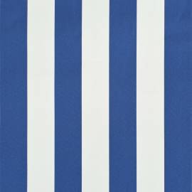Copertină de bistro, albastru și alb, 400 x 120 cm, 3 image