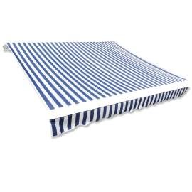 Pânză de copertină, albastru și alb, 450 x 300 cm