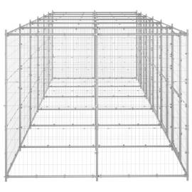 Padoc pentru câini de exterior, 14,52 m², oțel galvanizat, 3 image