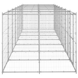 Padoc pentru câini de exterior, 16,94 m², oțel galvanizat, 3 image