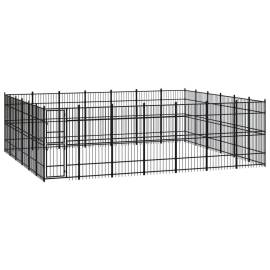 Padoc pentru câini de exterior, 38,71 m², oțel