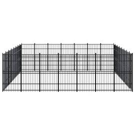 Padoc pentru câini de exterior, 51,61 m², oțel, 3 image