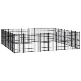 Padoc pentru câini de exterior, 58,98 m², oțel