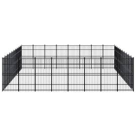 Padoc pentru câini de exterior, 73,73 m², oțel, 3 image