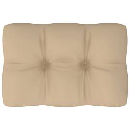 Pernă pentru canapea din paleți, bej, 60 x 40 x 12 cm
