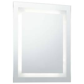 Oglindă cu led de baie cu senzor tactil, 60 x 80 cm, 3 image