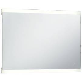 Oglindă cu led de perete de baie cu senzor tactil, 100 x 60 cm, 4 image