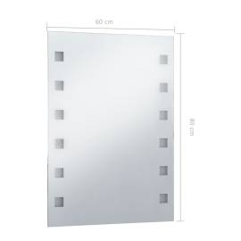 Oglindă cu led de perete pentru baie, 60 x 80 cm, 7 image