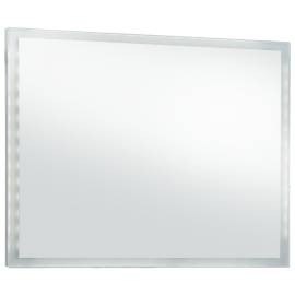 Oglindă cu led pentru perete de baie, 100 x 60 cm, 4 image
