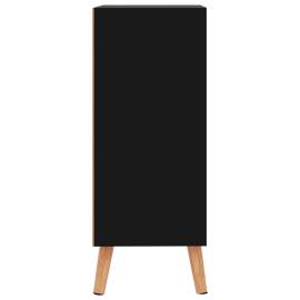 Servantă, negru extralucios, 60x30x72 cm, pal, 5 image