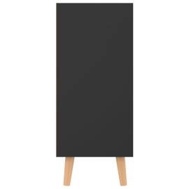 Servantă, negru extralucios, 90x30x72 cm, pal, 4 image