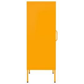 Dulap de depozitare, galben muștar, 42,5x35x101,5 cm, oțel, 5 image