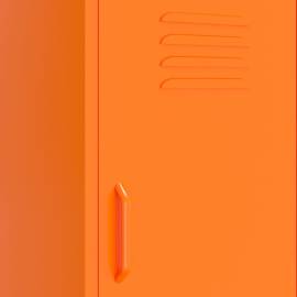 Dulap de depozitare, portocaliu, 42,5x35x101,5 cm, oțel, 3 image