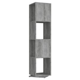 Dulap rotativ, gri beton, 34,5x34,5x147,5 cm, pal, 2 image