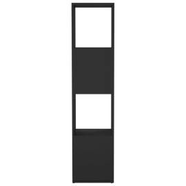 Dulap rotativ, negru, 34,5x34,5x147,5 cm, pal, 5 image