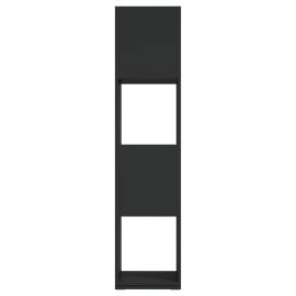Dulap rotativ, negru, 34,5x34,5x147,5 cm, pal, 4 image