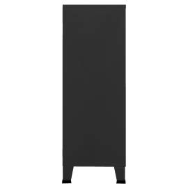Fișet industrial, negru, 75x40x115 cm, metal, 5 image