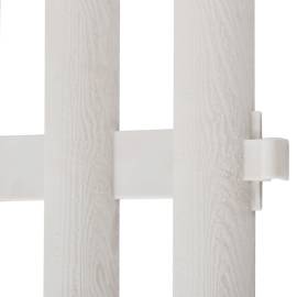 Gard pentru peluză alb 17 buc / 10 m, 7 image