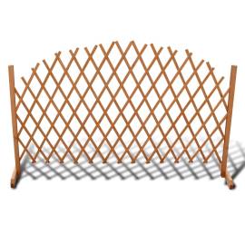 Gard cu zăbrele, 180 x 100 cm, lemn masiv