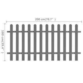 Gard din șipci, 200 x 100 cm, wpc, 5 image