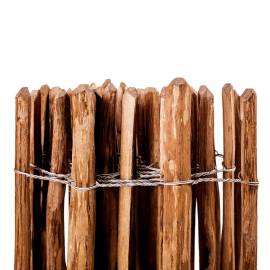 Gard din șipci, 90 x 500 cm, lemn de alun, 3 image